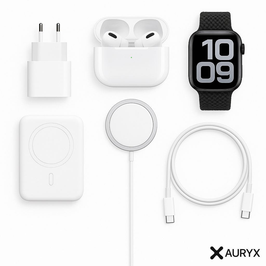Le coffret AURYX Essentielle pour iPhone – 6 accessoires